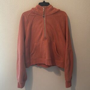 Lululemon Scuba Oversized Half-Zip Hoodie - XL/XXL - Orange